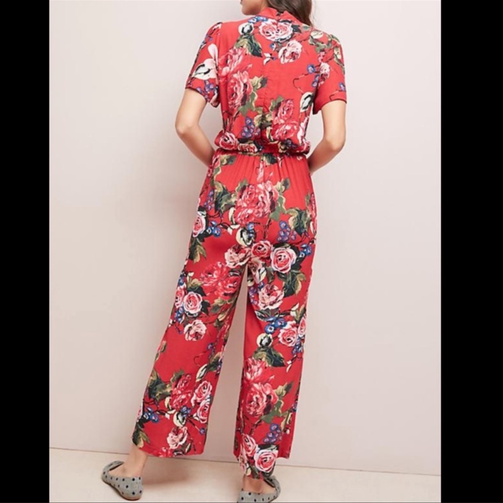 Anthropologie ett:twa karlie floral jumpsuit XS